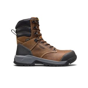 Men's Evanston 8 Waterproof Work Boot (Carbon Toe) | Bison/Black