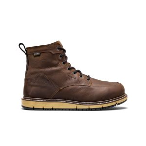 Men's San Jose 6 Waterproof Boot (Aluminum Toe) | Cascade Brown/Black
