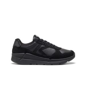 Women's KM2 Leather Jogger | Black/Black